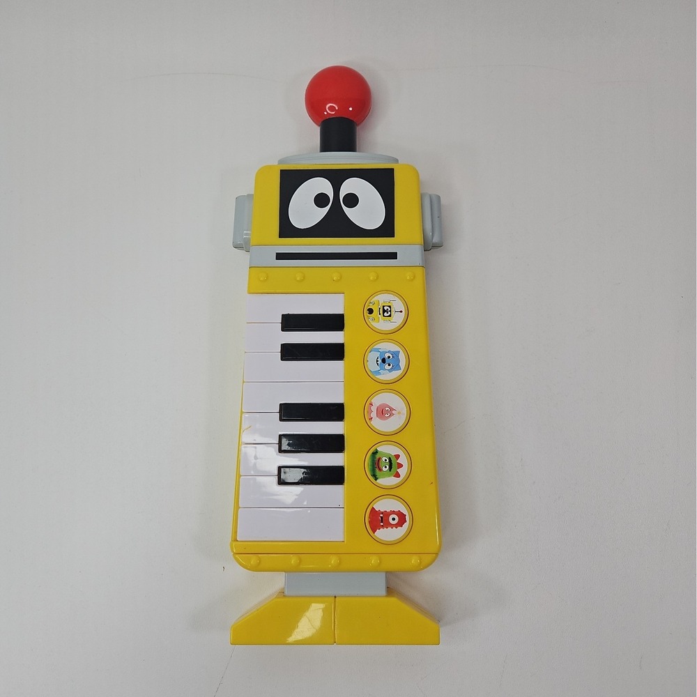 Yo Gabba Gabba Piano Plex Yellow Keyboard Synth Music Keytar 2009 Nick Jr Tested